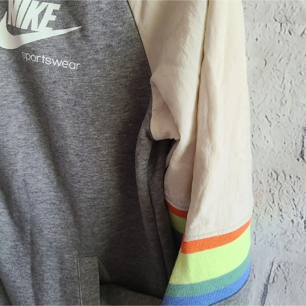 Nike Sportswear Heritage Full Zip Hooded Jacket Kids Size XL